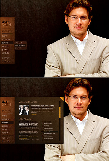 Private Lawyer HTML5 template ID:300111283