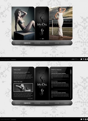 Model Agency HTML5 template ID: 300111307