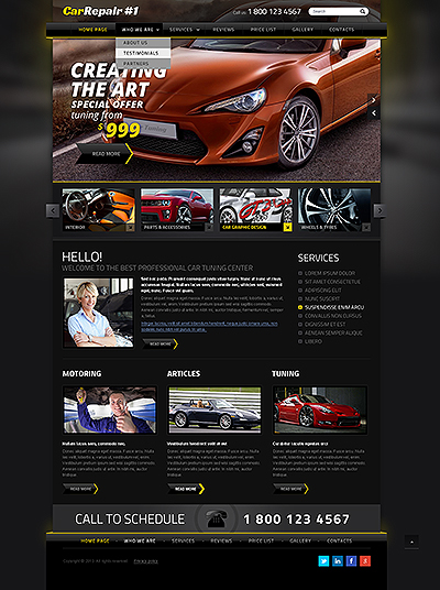 Car Repair v3 Joomla template ID: 300111721