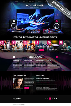 DJ Music Bootstrap template ID: 300111860